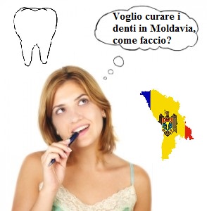 una ragazza pensa "Voglio curare i denti in Moldavia, come faccio?"